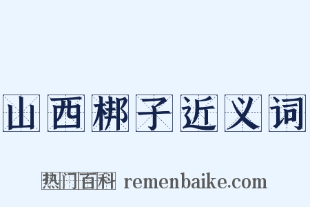 山西梆子近义词是什么意思的图片
